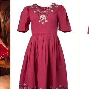 NWT Ivy City Co Heidi Maroon Dress